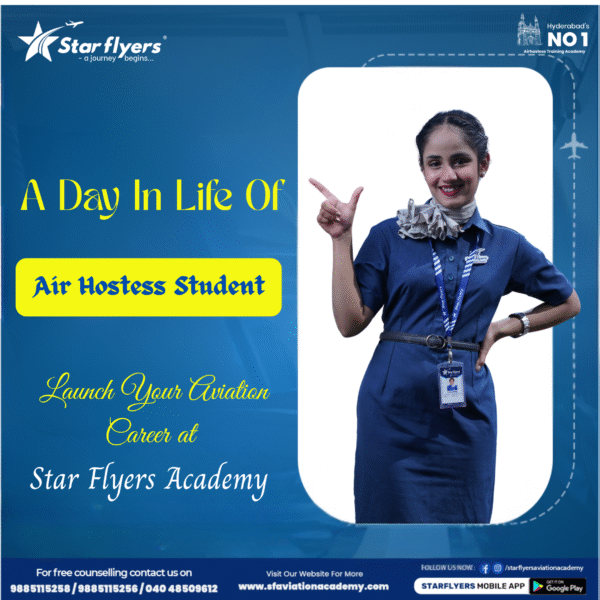 Wings of Dreams: A Day in the Life of an Air Hostess Student