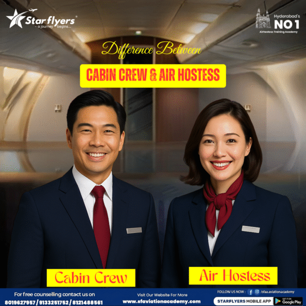 What Is the Basic Difference Between Cabin Crew and Air Hostess?