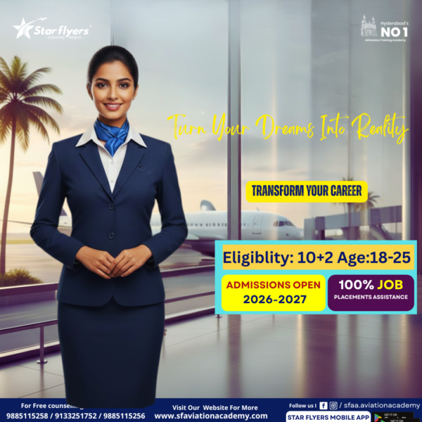 Air Hostess Courses After 12th in Hyderabad