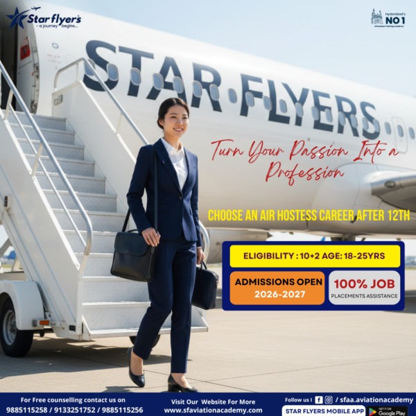 Why Choosing an Air Hostess Career After 12th Is a Smart Decision in Hyderabad