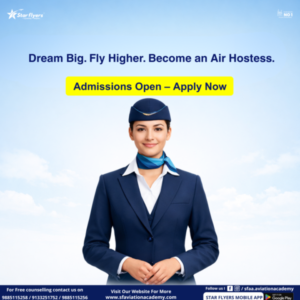 Passed 12th? Air Hostess Training Admissions Open for Aspiring Cabin Crew in Hyderabad
